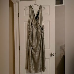 Anthropologie gold dress - 1x